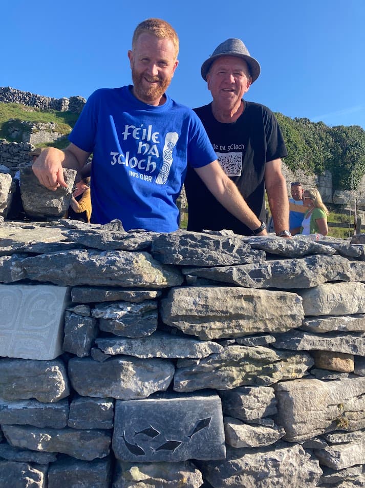 Barry and Padraig in Inis Oirr